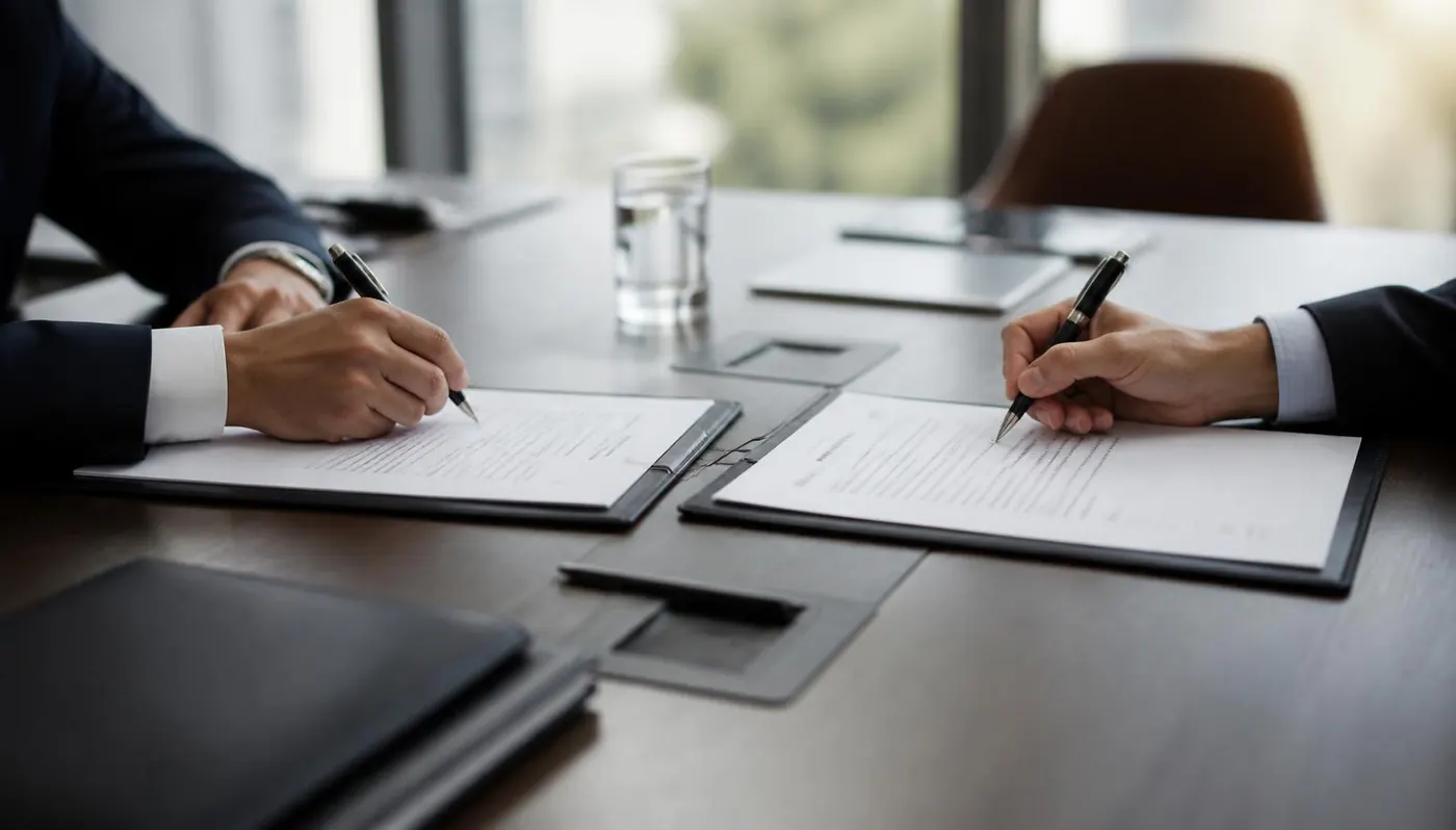 Business meeting in boardroom